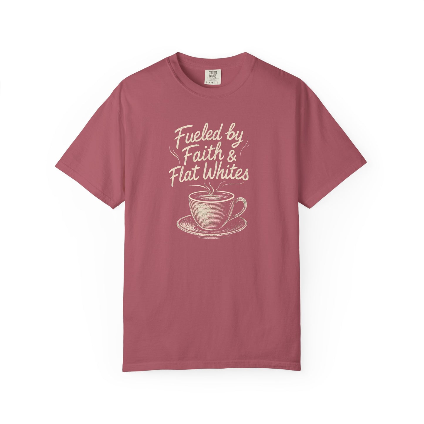 Coffee Lovers Unisex T-Shirt - Fueled by Faith & Flat Whites