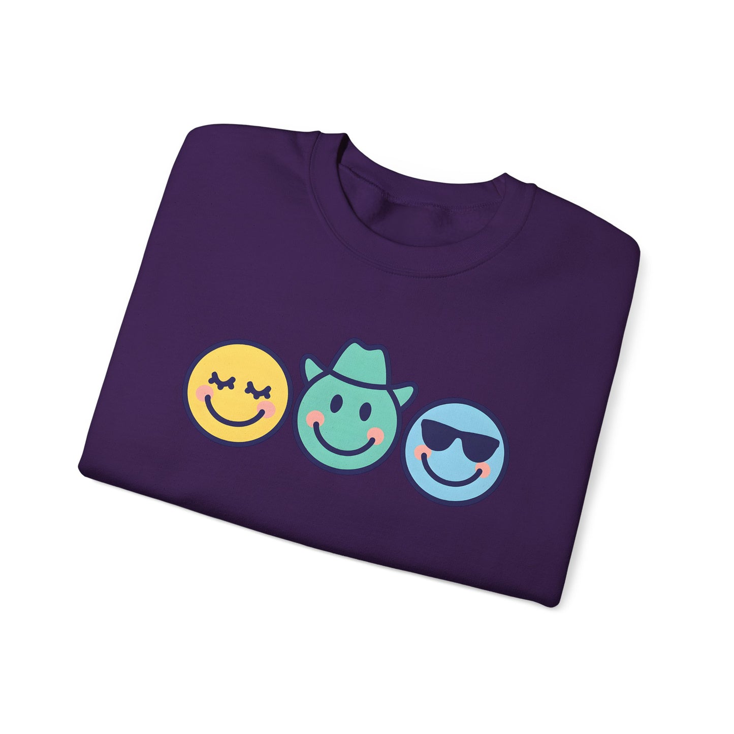 Cheerful Smiley Face Sweatshirt