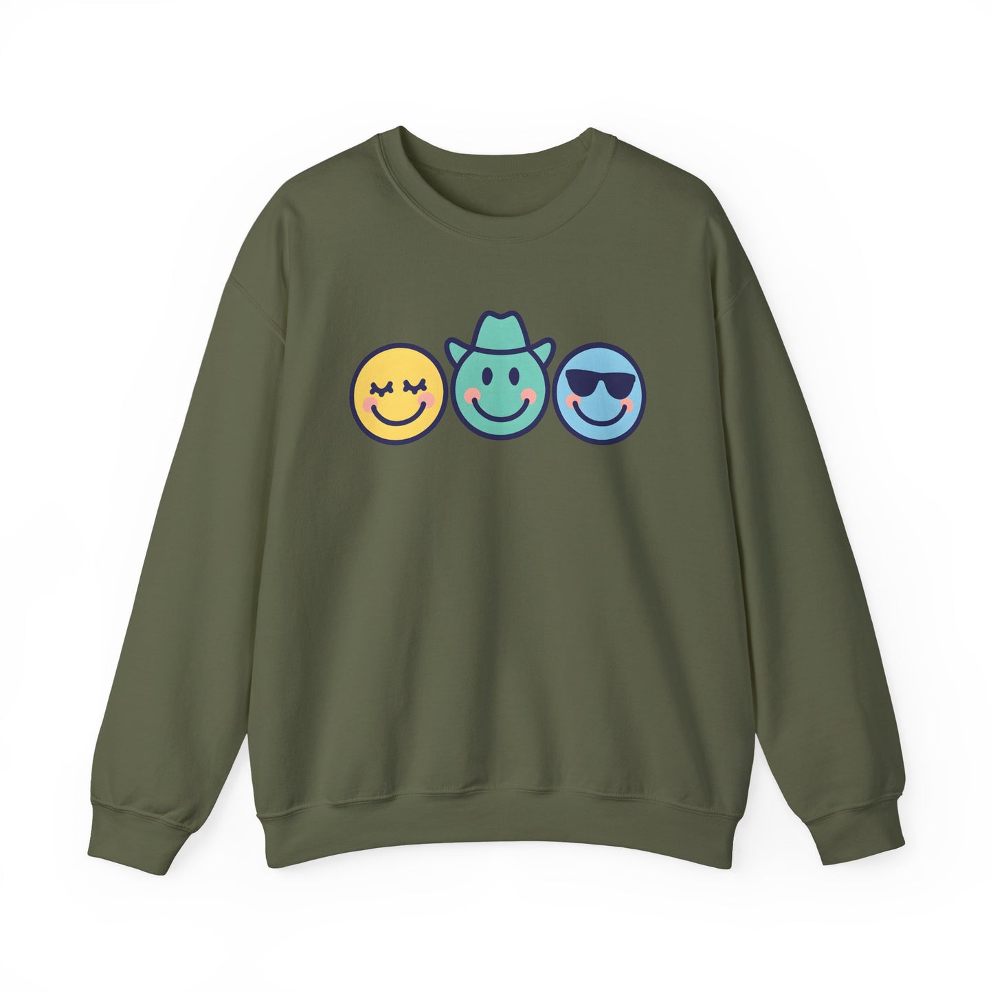 Cheerful Smiley Face Sweatshirt
