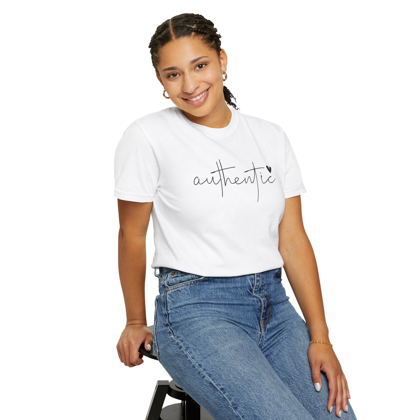 Authentic Love Unisex T-shirt - Soft Garment-Dyed Tee for Everyday Comfort