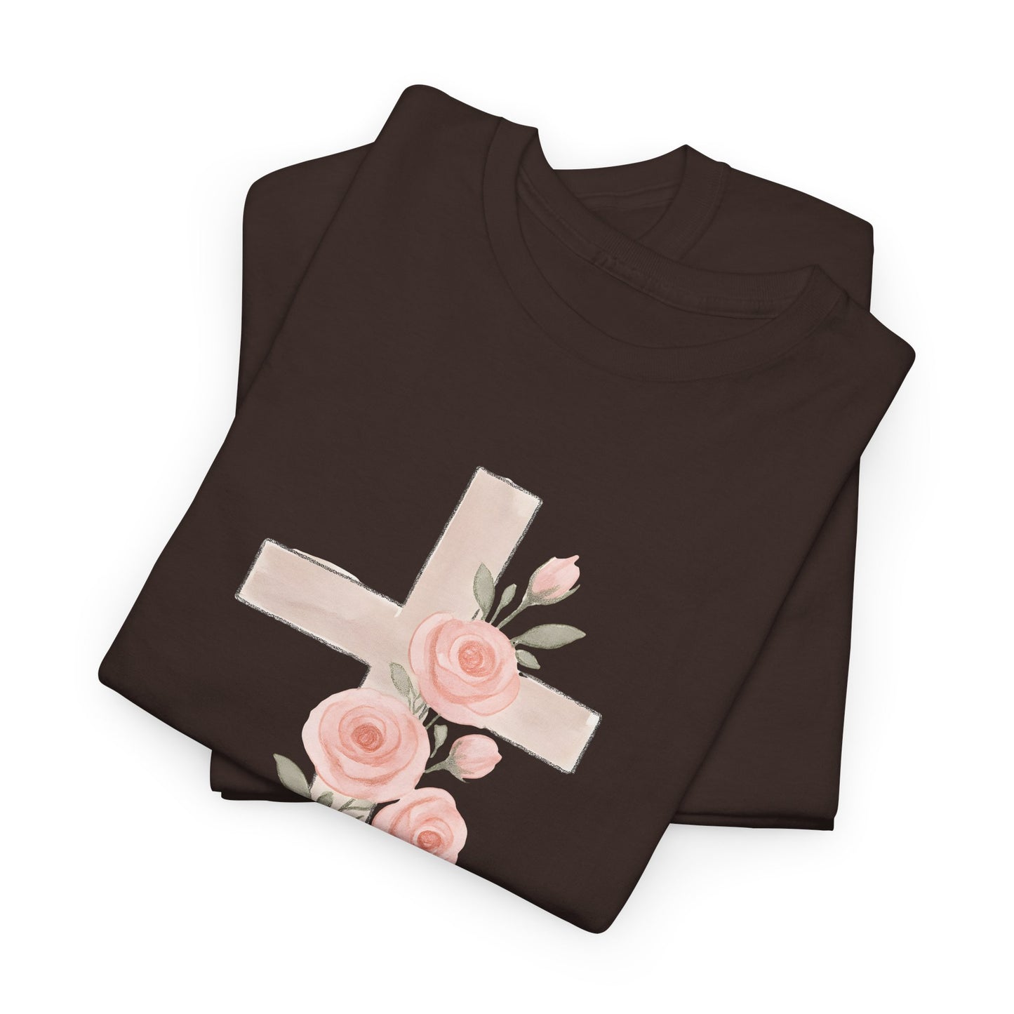 Floral Cross Tee, Christian T-Shirt