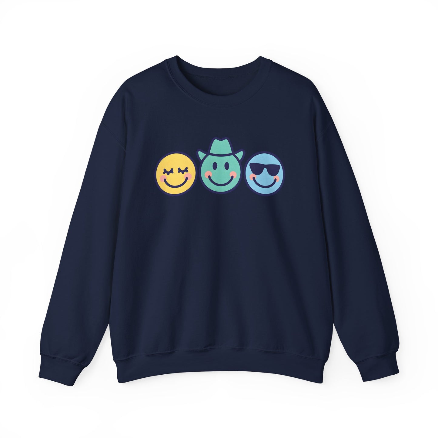 Cheerful Smiley Face Sweatshirt