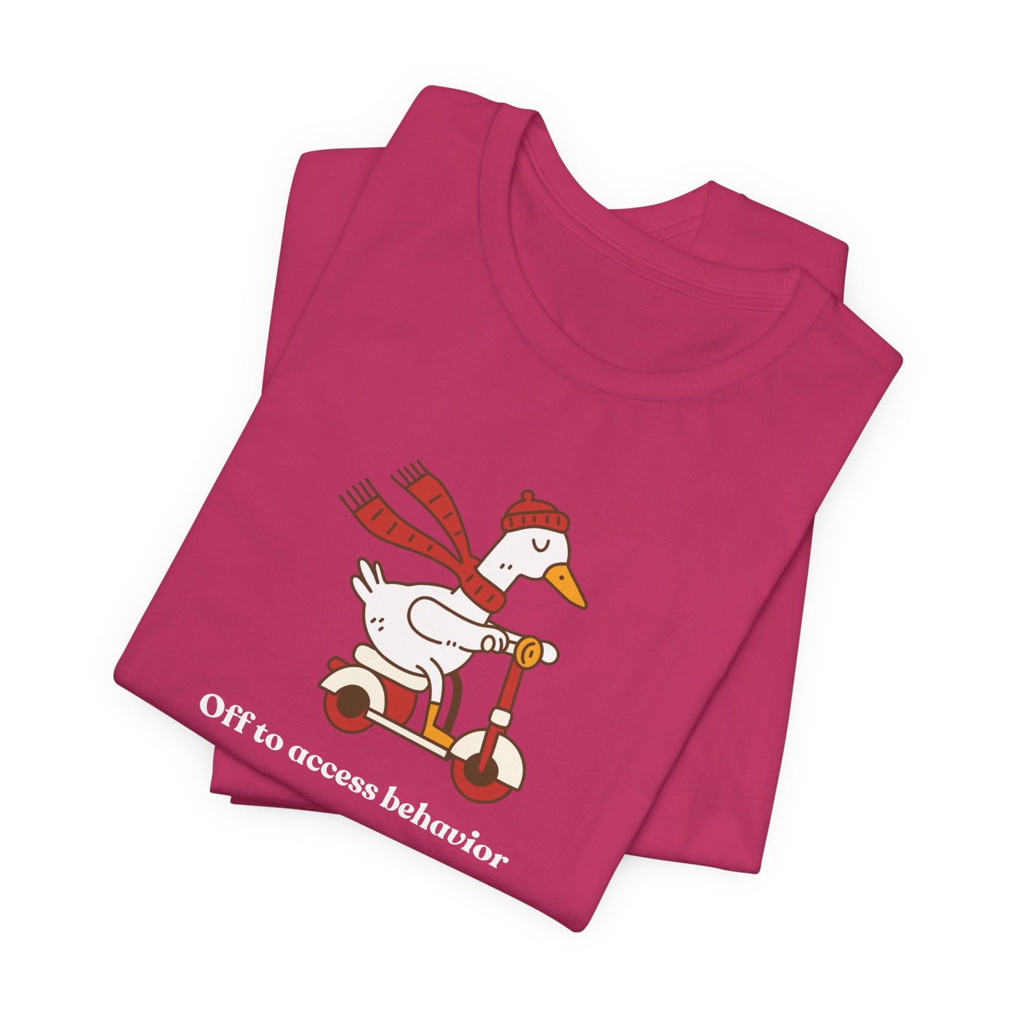 Funny Duck T-Shirt, 'Off to Awesome Behavior' Tee