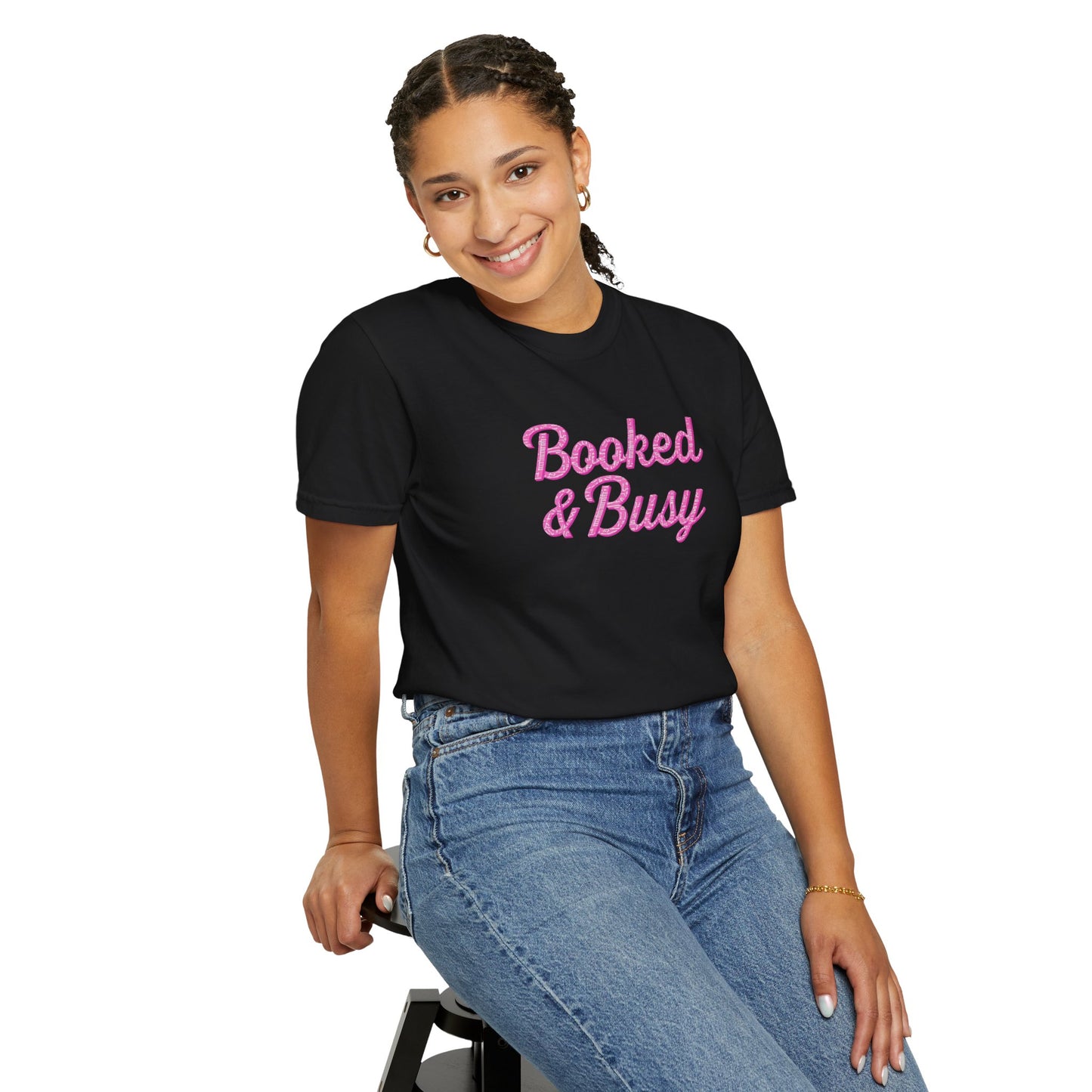 Booked & Busy Garment-Dyed T-Shirt, Entrepreneur Tee