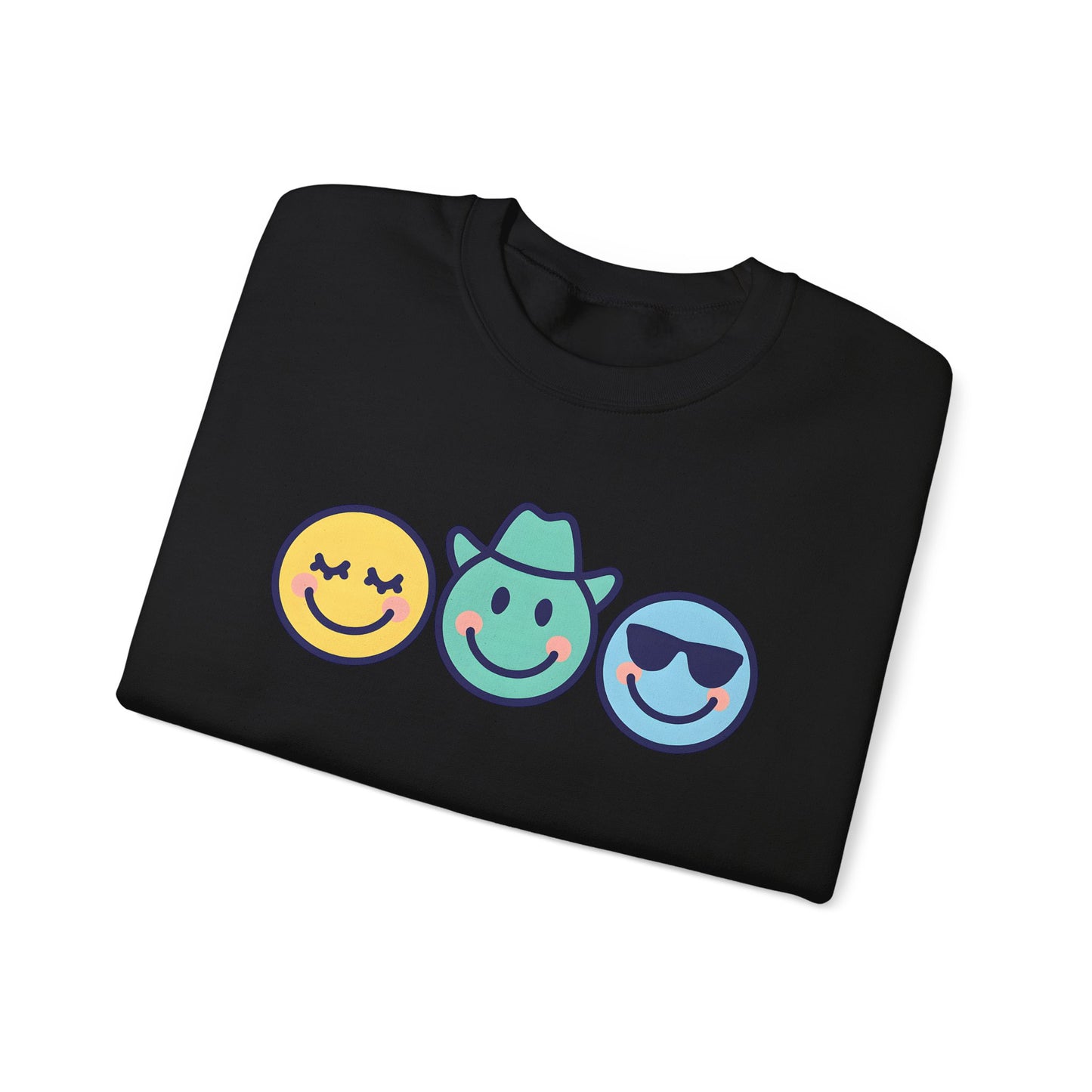 Cheerful Smiley Face Sweatshirt