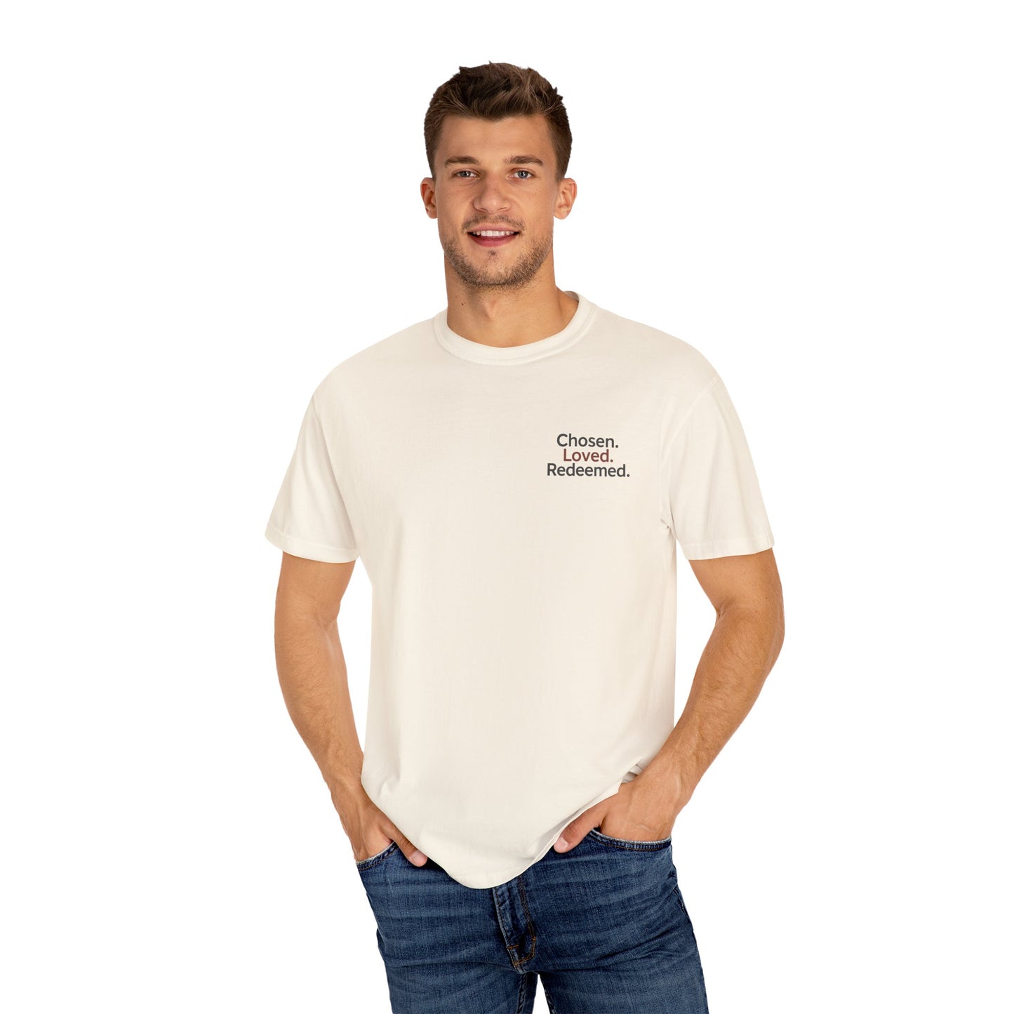 Faith-Inspired Unisex T-Shirt, Chosen Loved Redeemed Shirt