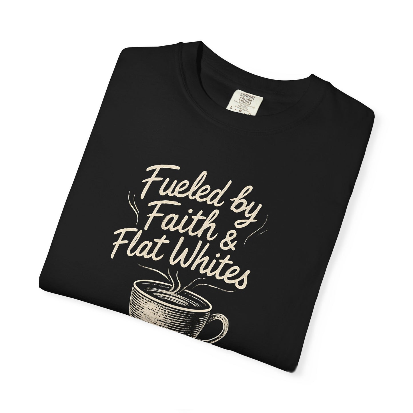Coffee Lovers Unisex T-Shirt - Fueled by Faith & Flat Whites