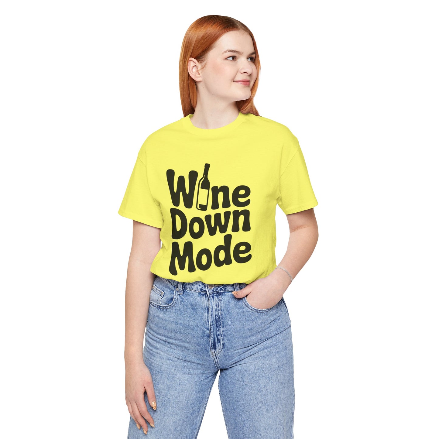 Wine Down Mode Unisex Tee for Wine Lovers