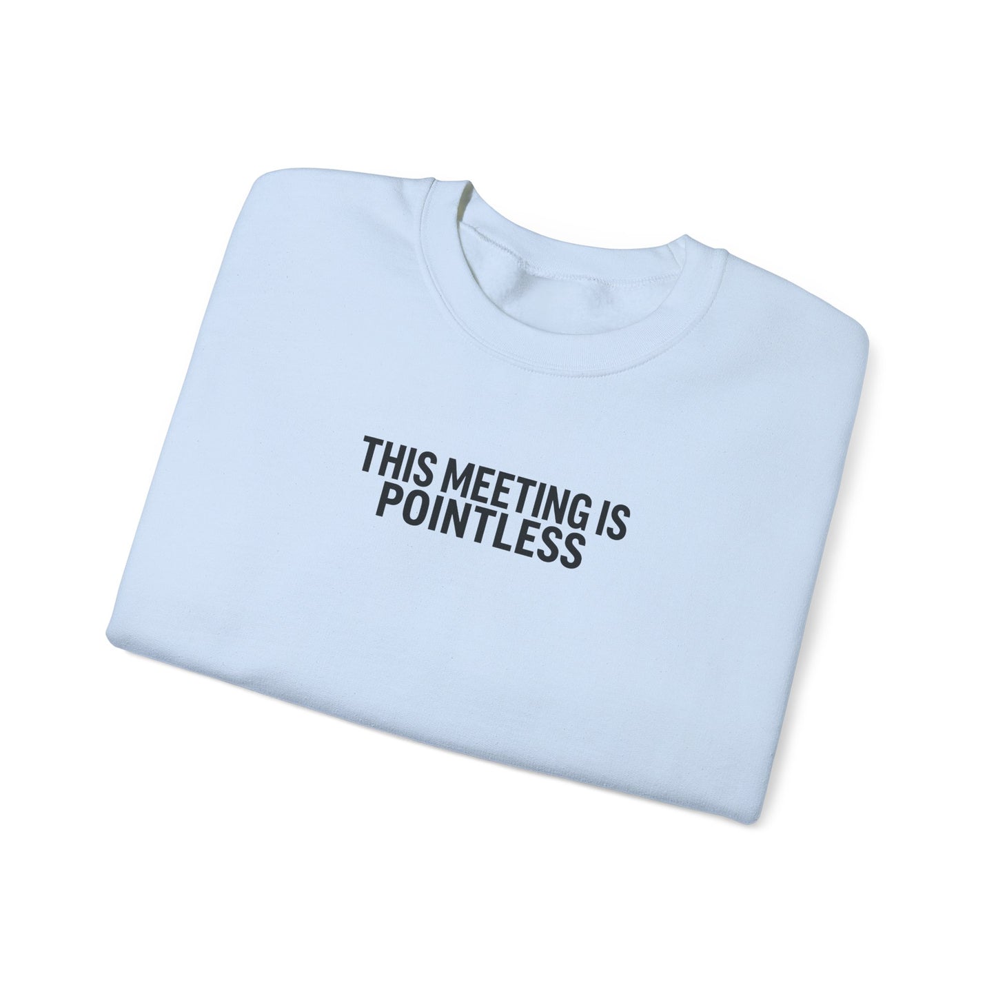 Funny Crewneck Sweatshirt - This Meeting Is Pointless