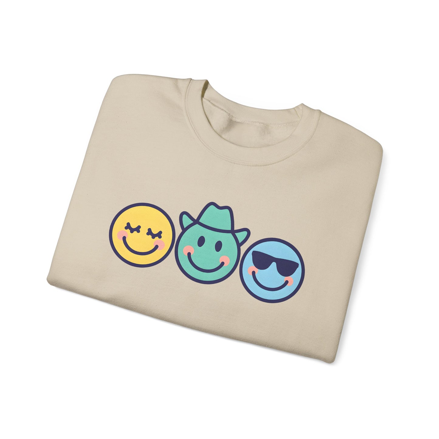 Cheerful Smiley Face Sweatshirt