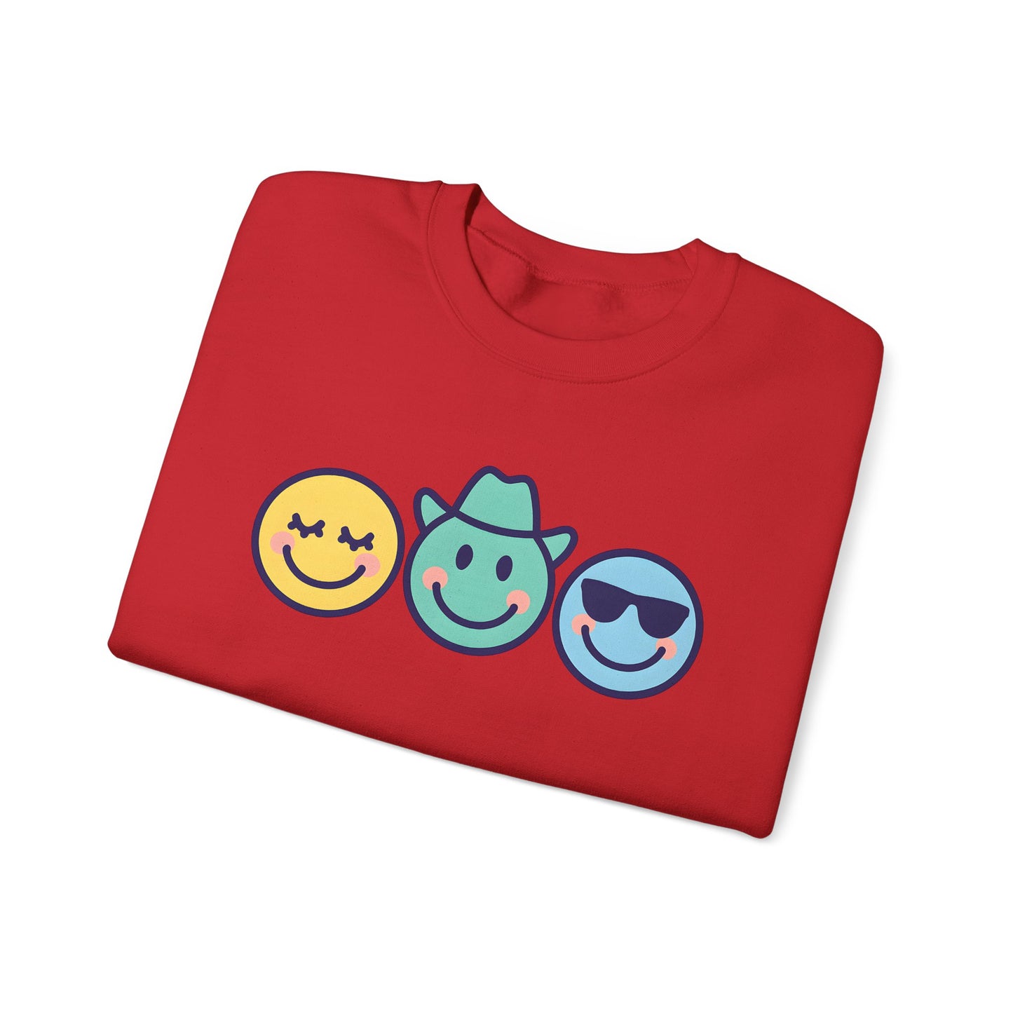 Cheerful Smiley Face Sweatshirt