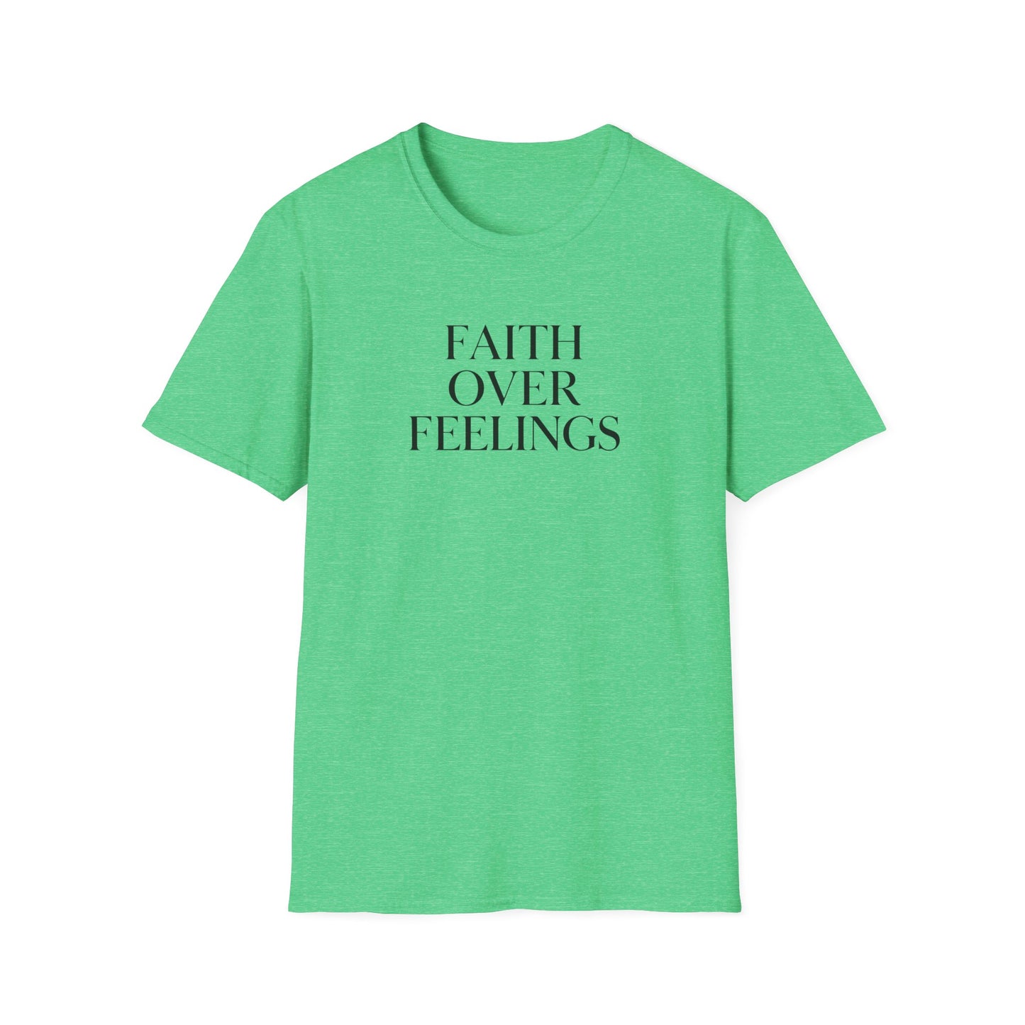 Faith Over Feelings Inspirational T-Shirt, Gift for Believers