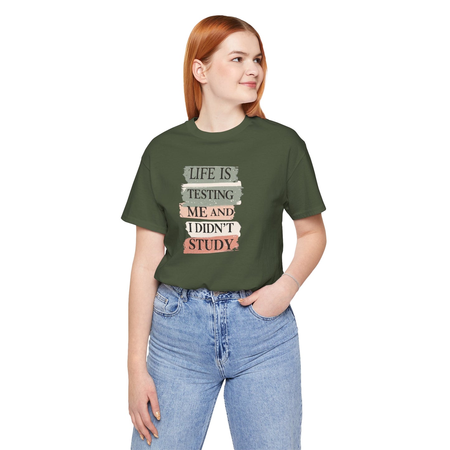 Funny Study Motivation Tee | Life is Testing Me |