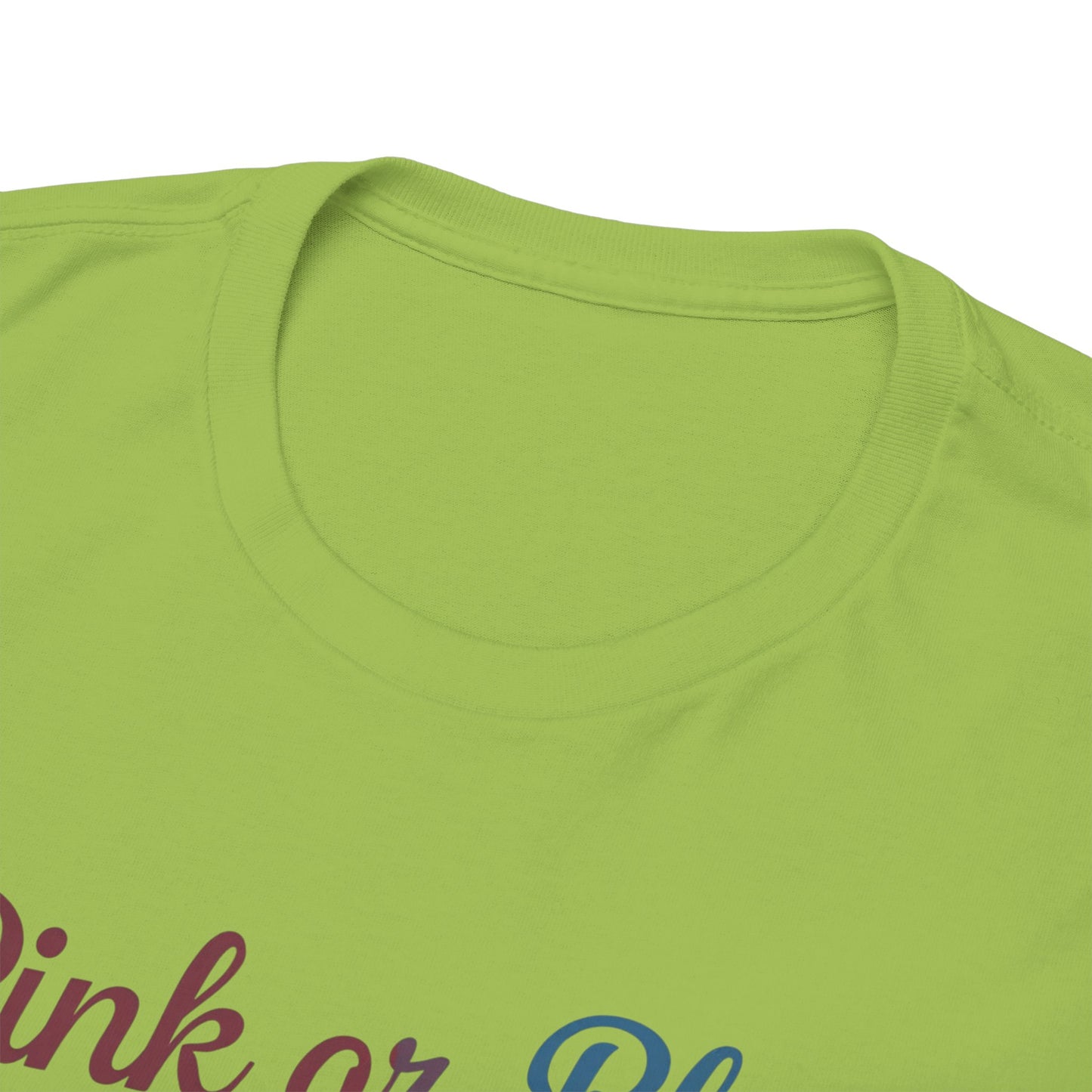 Unisex Heavy Cotton Tee - "Pink or Blue, We Love You" Gender Reveal Gift