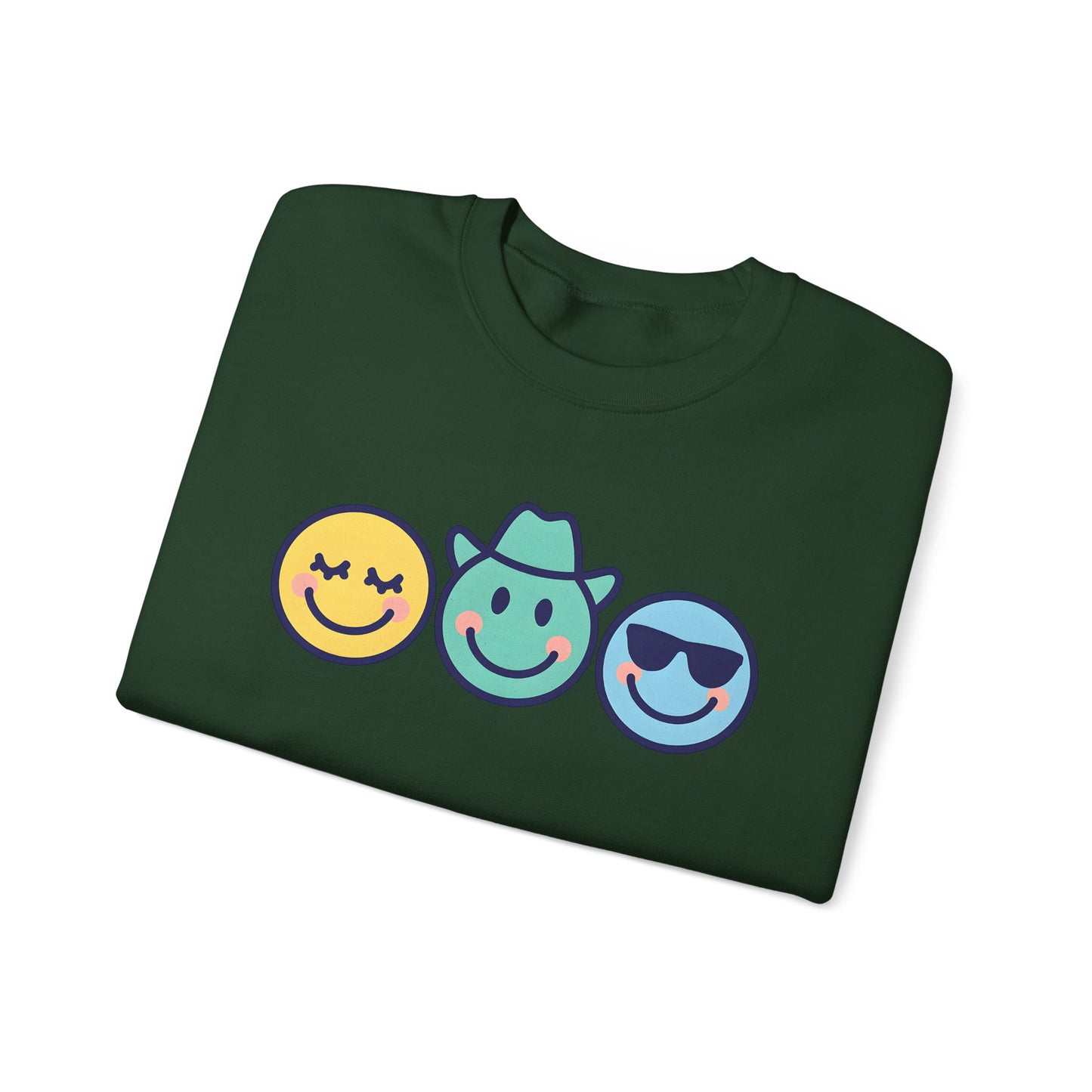Cheerful Smiley Face Sweatshirt