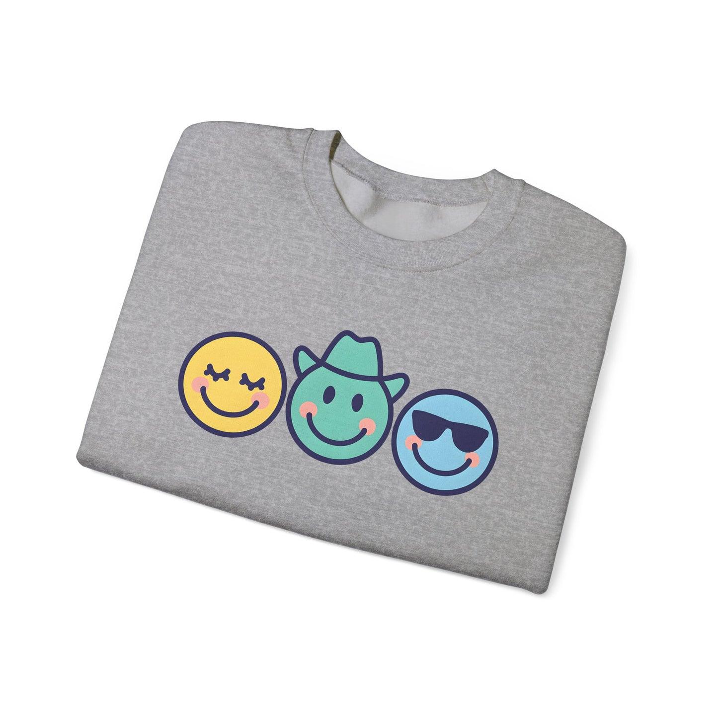 Cheerful Smiley Face Sweatshirt