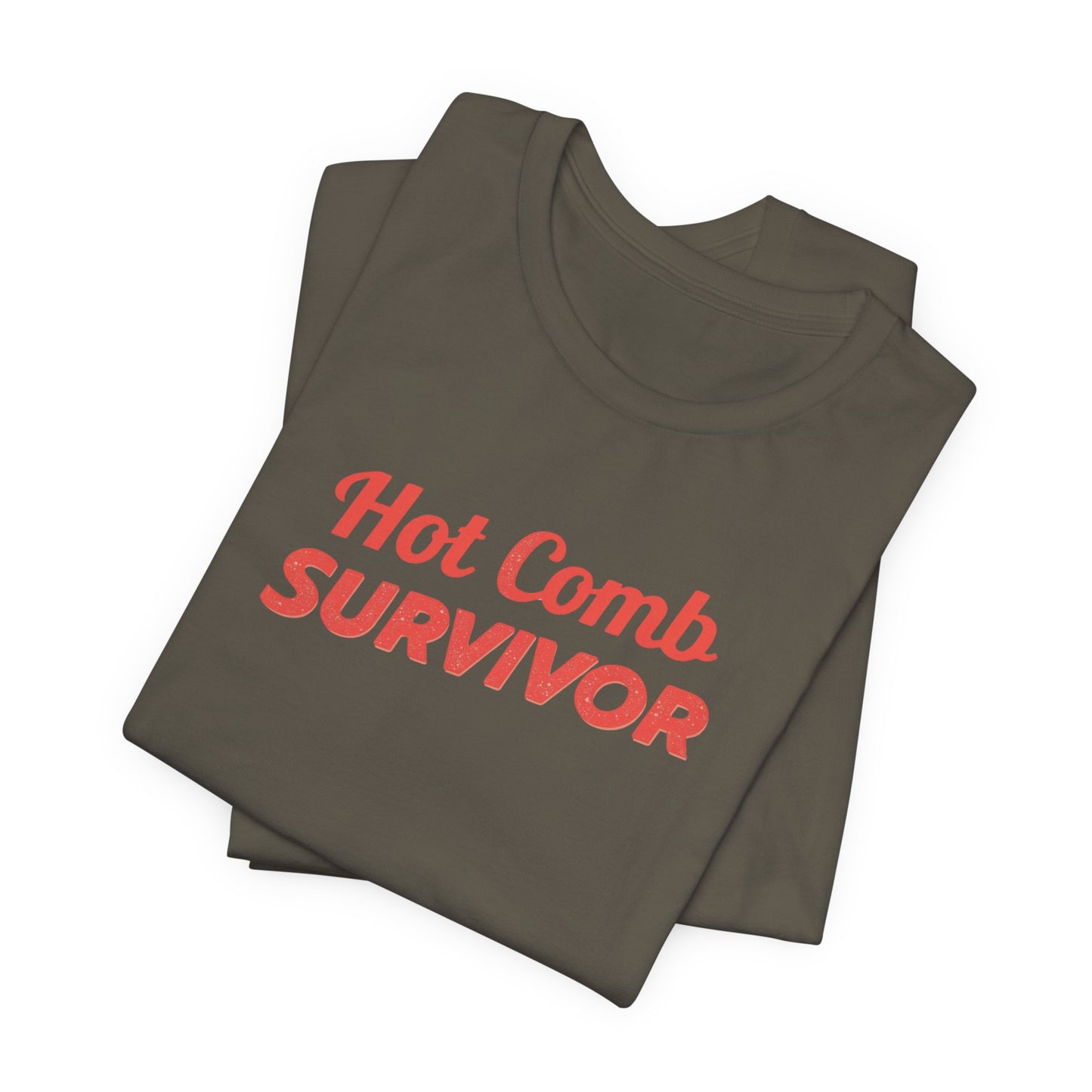 Hot Comb Survivor Tee, Hair Care Humor Gift