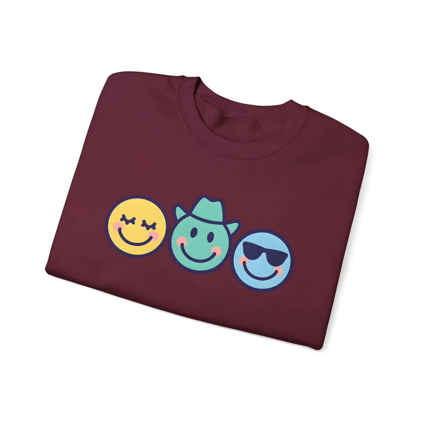 Cheerful Smiley Face Sweatshirt