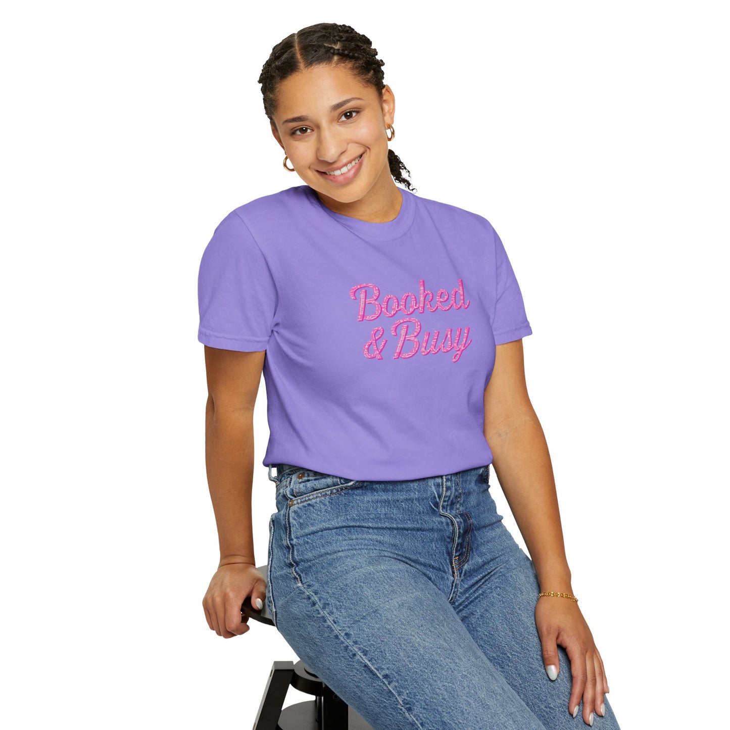 Booked & Busy Garment-Dyed T-Shirt, Entrepreneur Tee