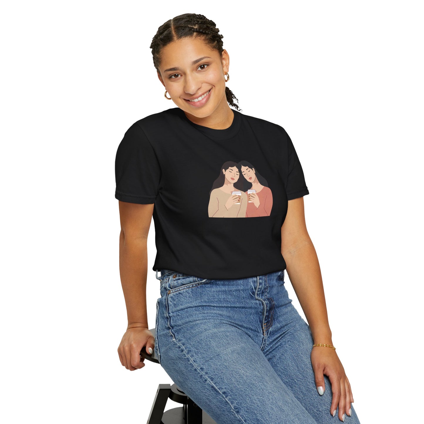 Sisterhood Graphic Tee, Cute Friendship Gift