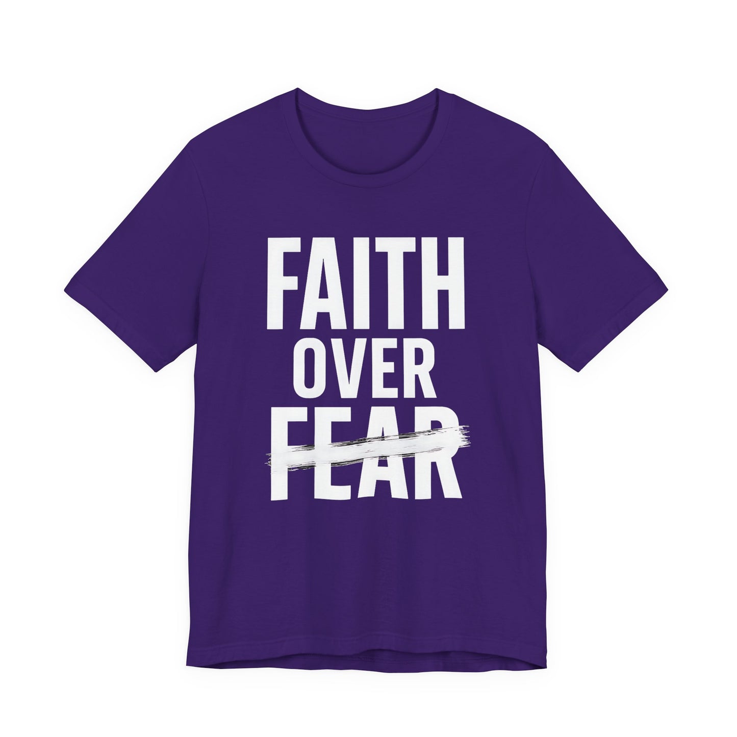 Faith Over Fear Inspirational Tee