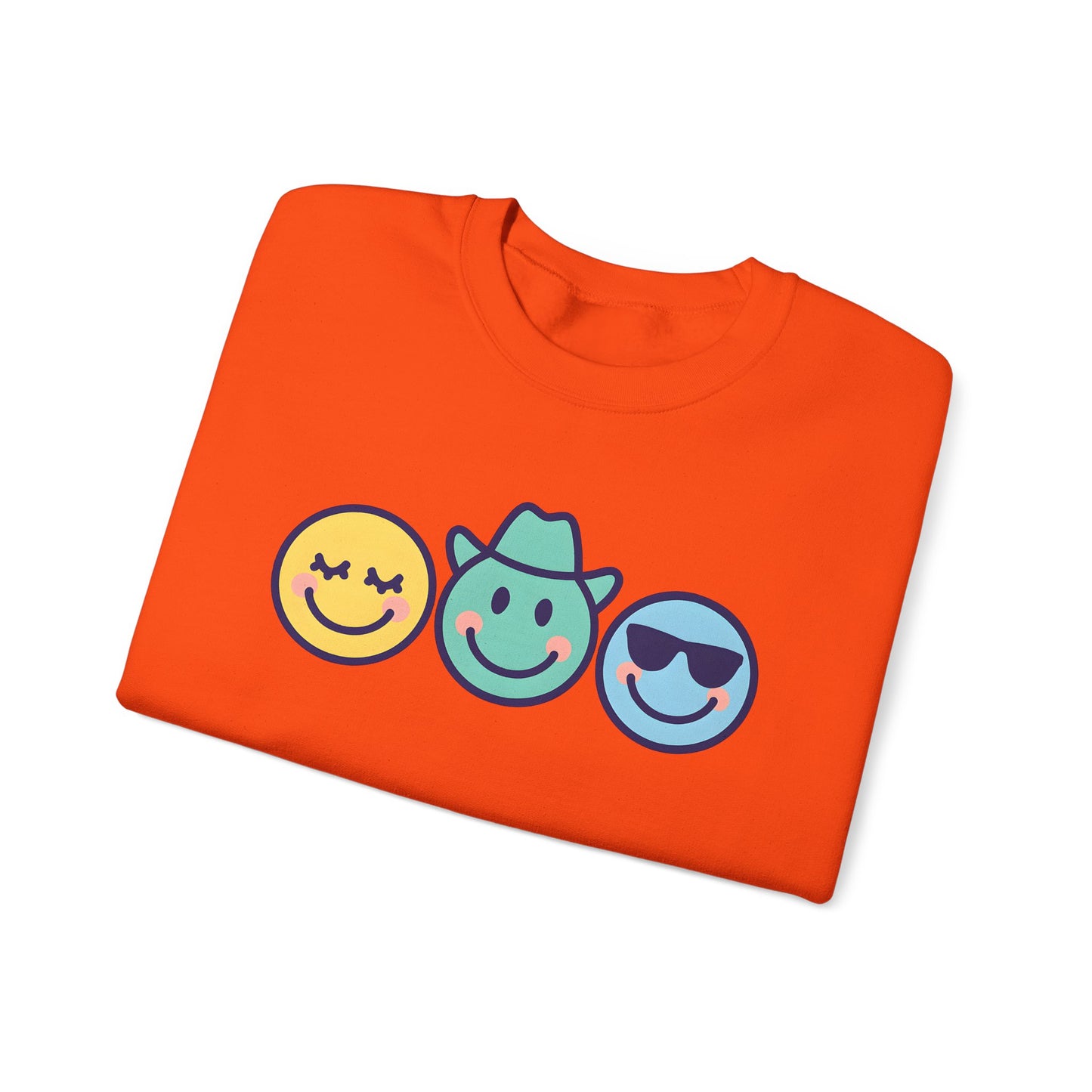 Cheerful Smiley Face Sweatshirt