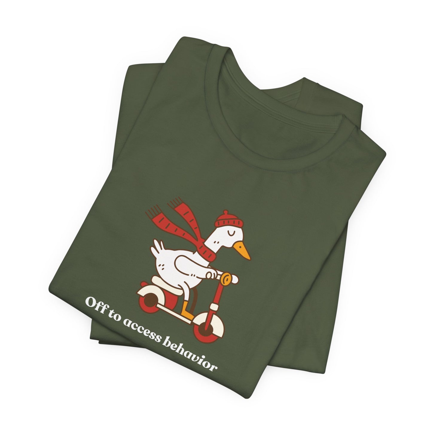 Funny Duck T-Shirt, 'Off to Awesome Behavior' Tee