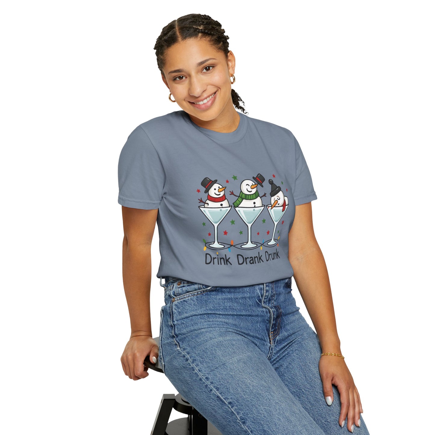 Drink Drank Drunk Holiday T-Shirt