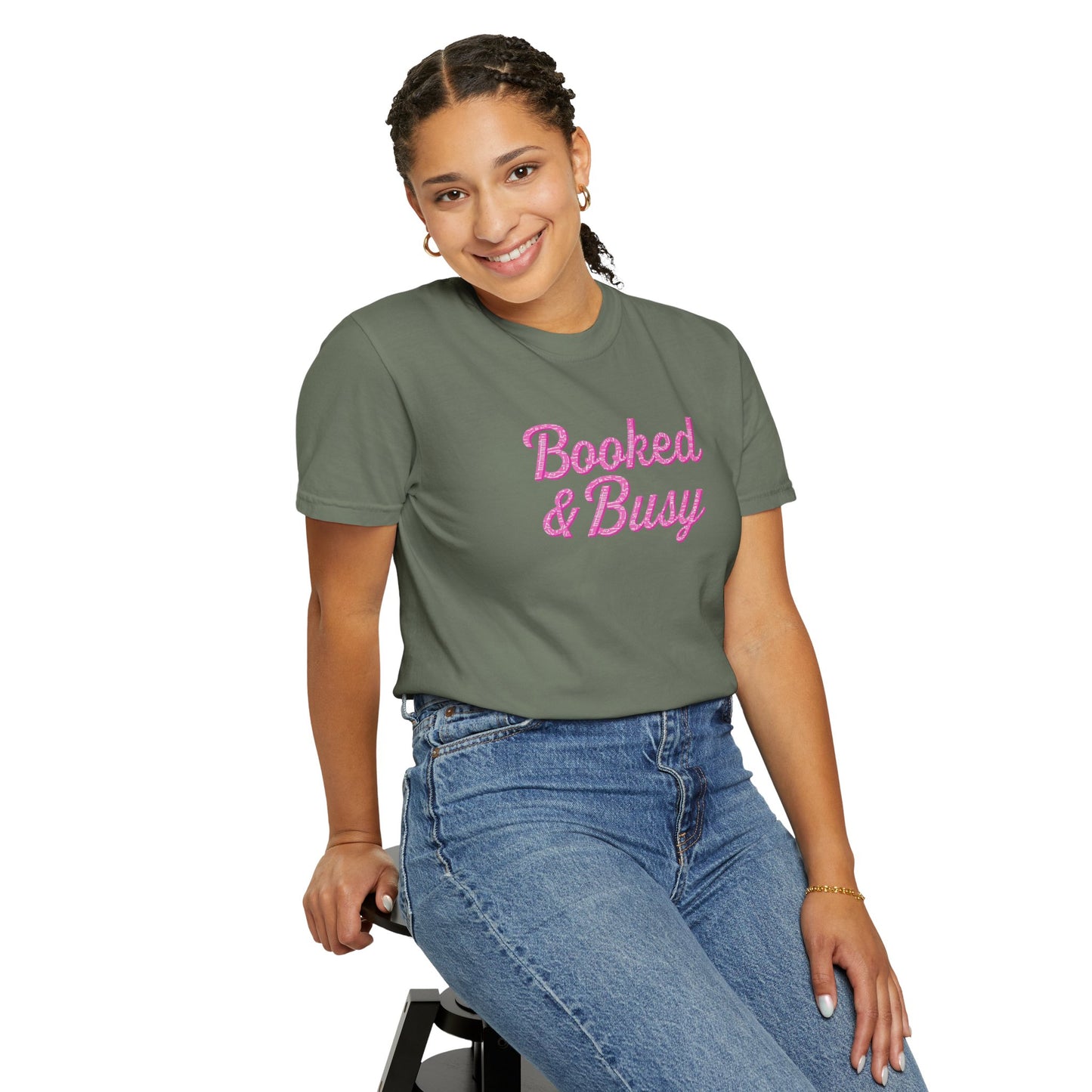 Booked & Busy Garment-Dyed T-Shirt, Entrepreneur Tee