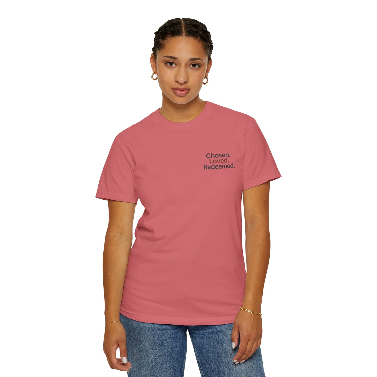 Faith-Inspired Unisex T-Shirt, Chosen Loved Redeemed Shirt
