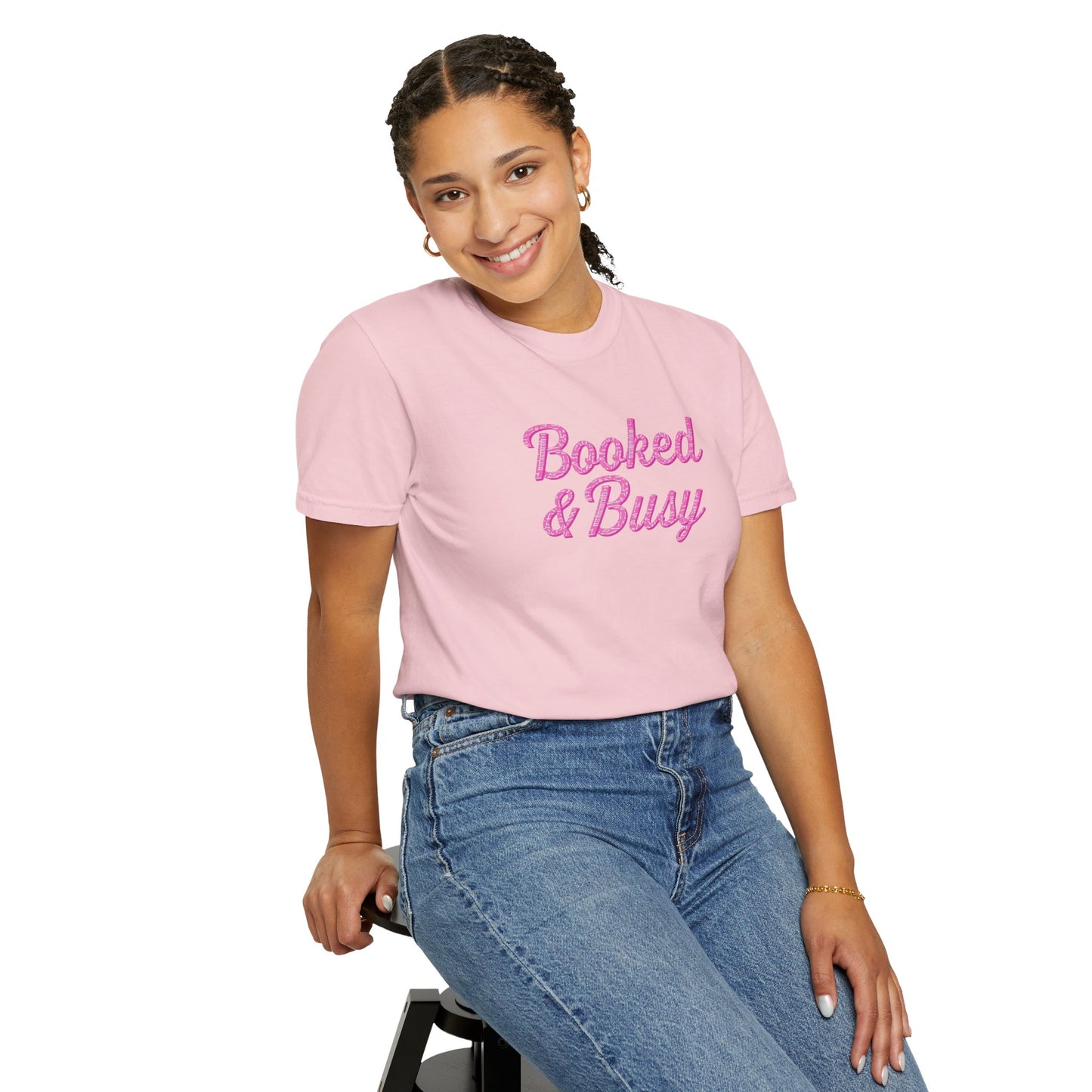 Booked & Busy Garment-Dyed T-Shirt, Entrepreneur Tee