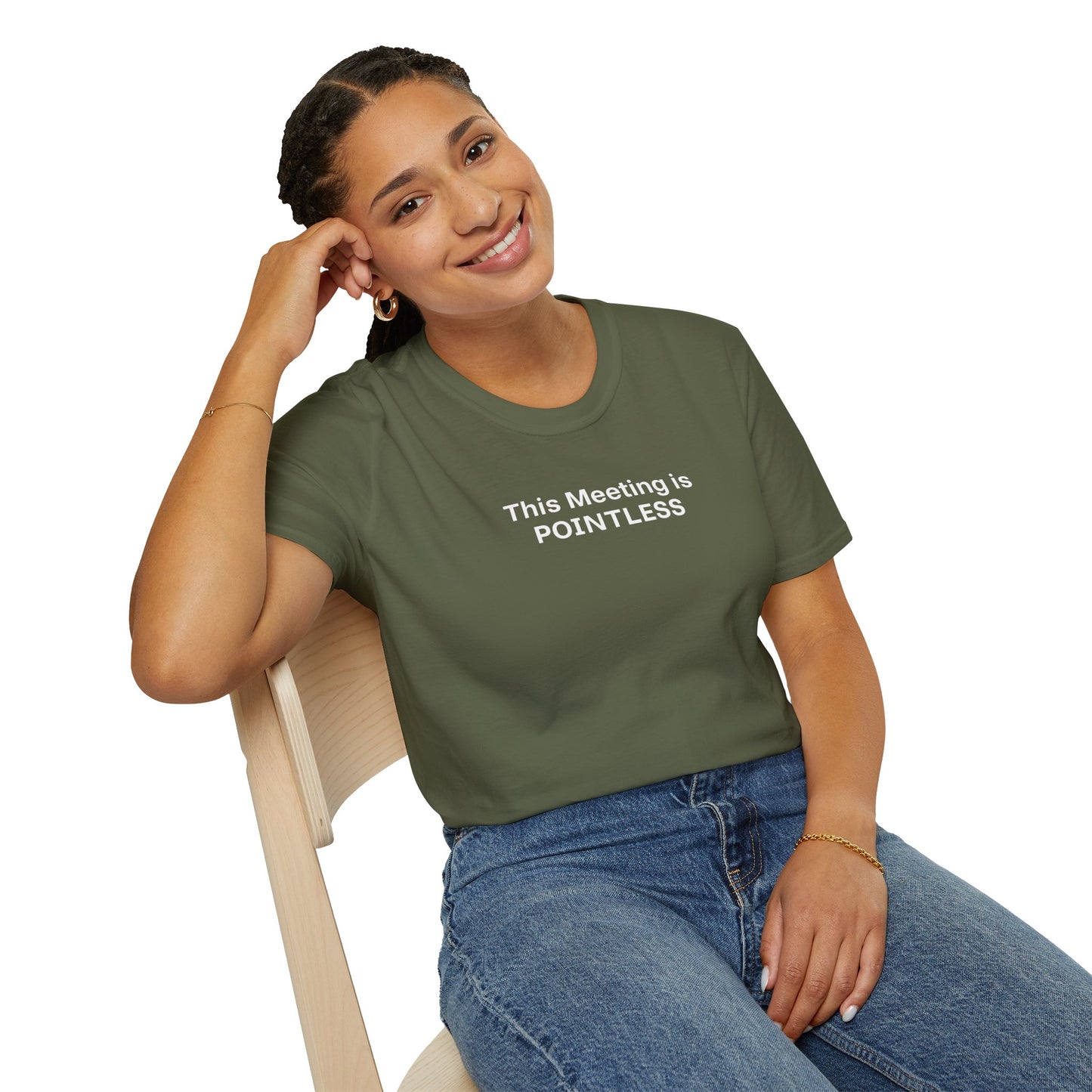 Pointless Meeting T-Shirt, Casual Gift for Coworkers