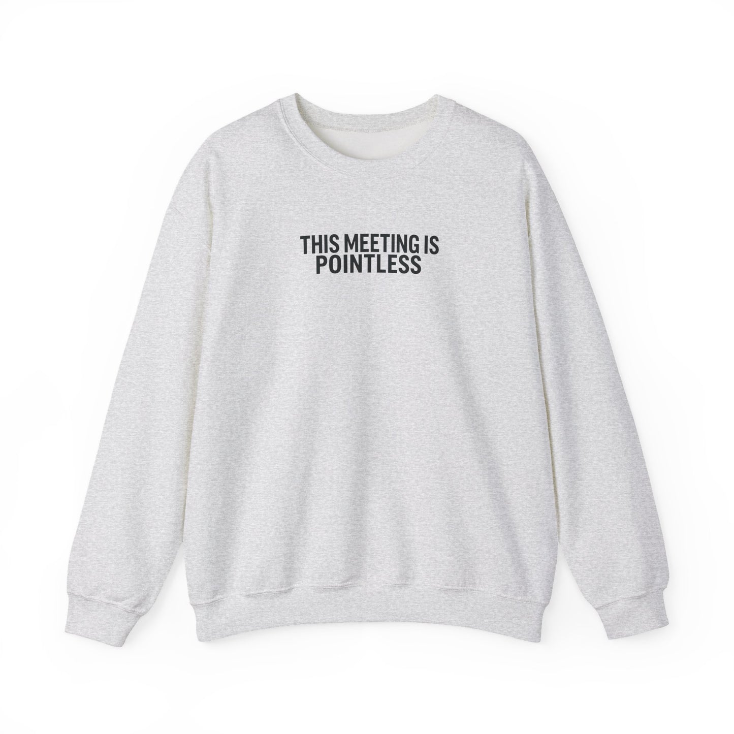 Funny Crewneck Sweatshirt - This Meeting Is Pointless