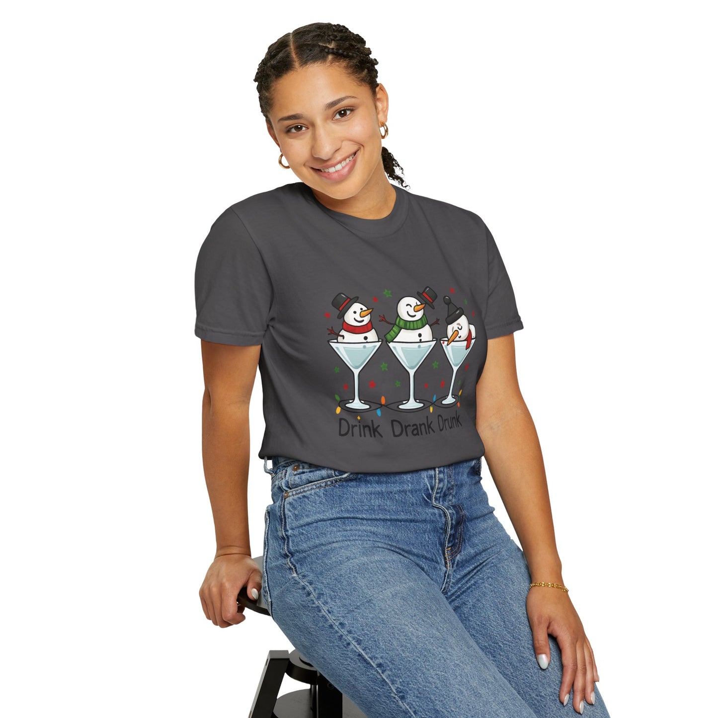 Drink Drank Drunk Holiday T-Shirt