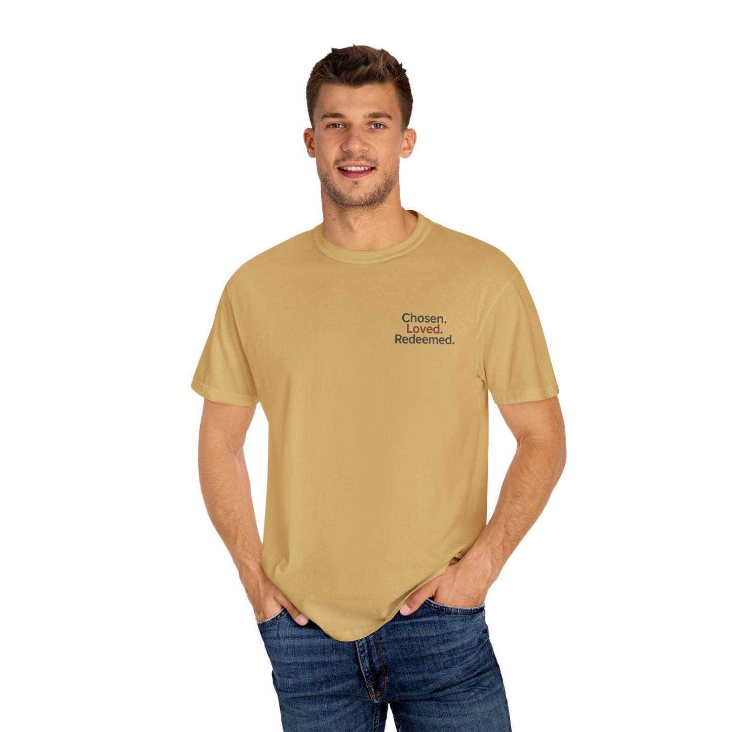 Faith-Inspired Unisex T-Shirt, Chosen Loved Redeemed Shirt