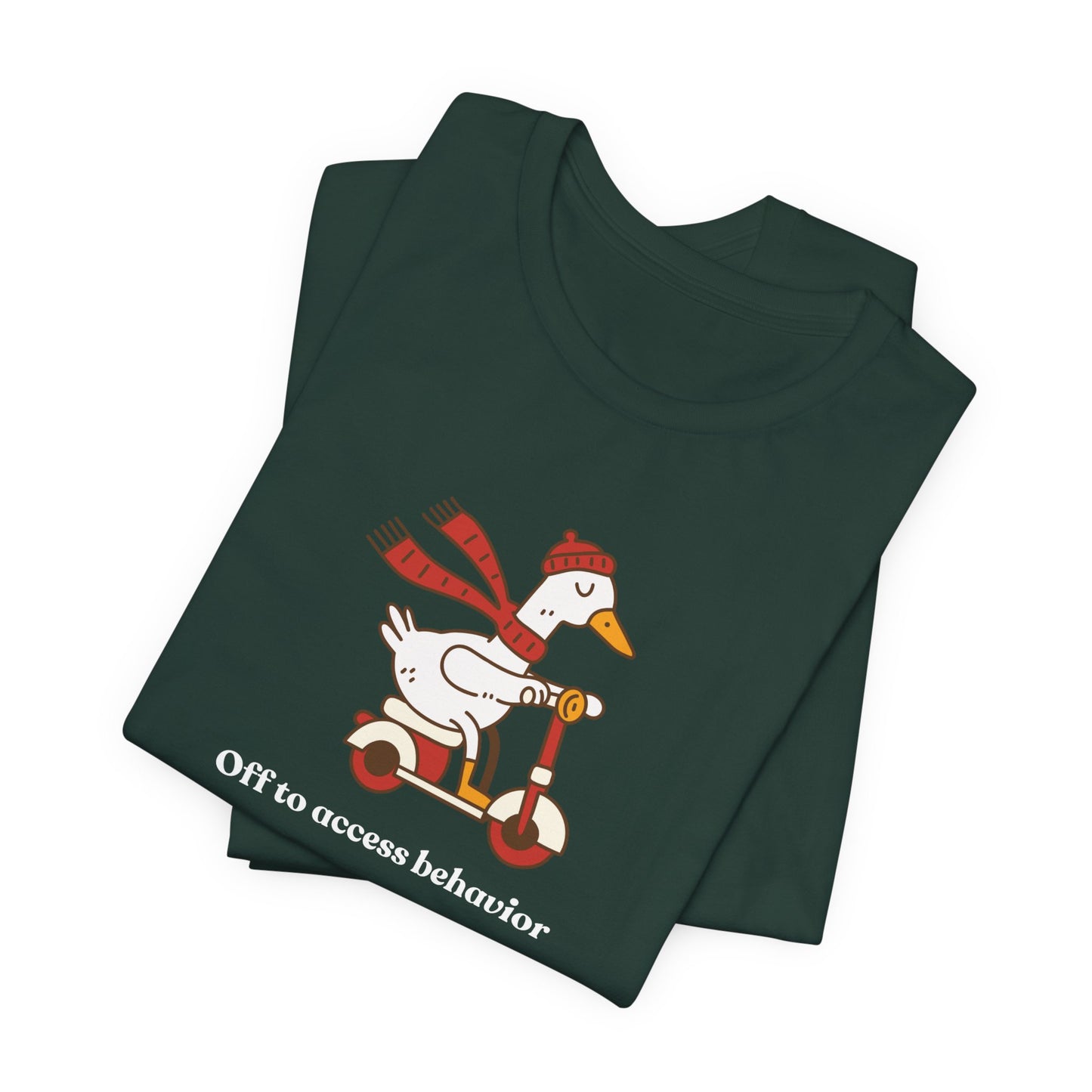 Funny Duck T-Shirt, 'Off to Awesome Behavior' Tee