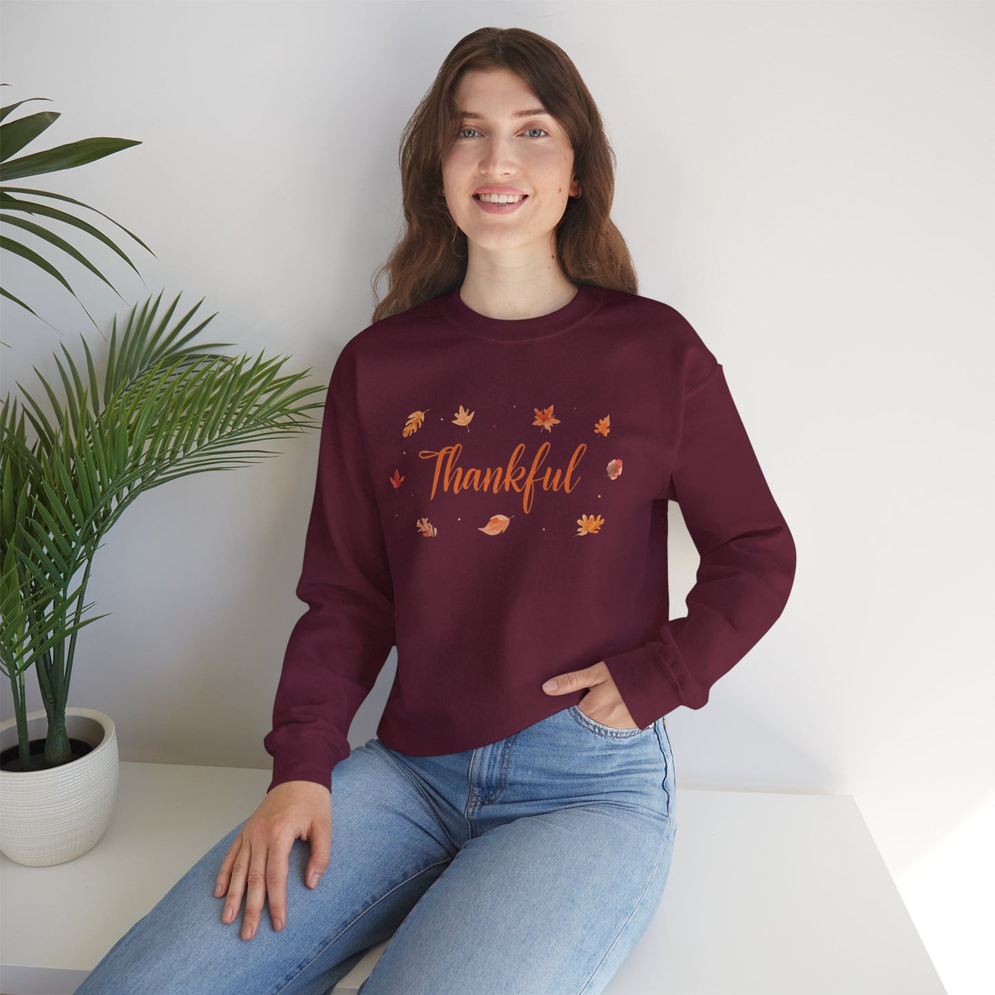 Thankful Crewneck Sweatshirt | Fall Apparel