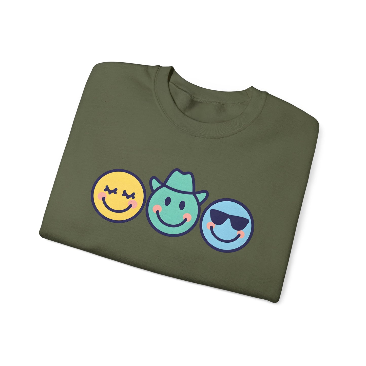 Cheerful Smiley Face Sweatshirt