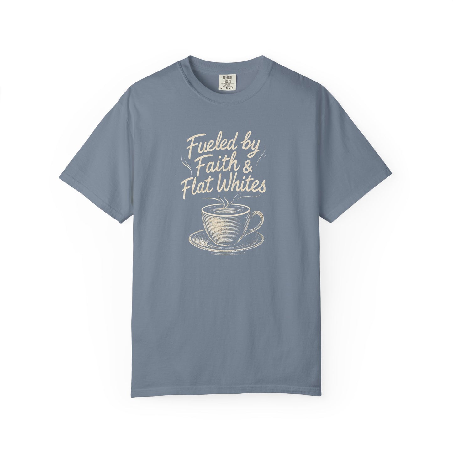 Coffee Lovers Unisex T-Shirt - Fueled by Faith & Flat Whites