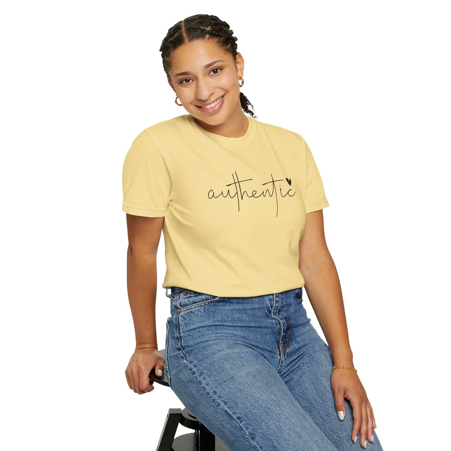 Authentic Love Unisex T-shirt - Soft Garment-Dyed Tee for Everyday Comfort