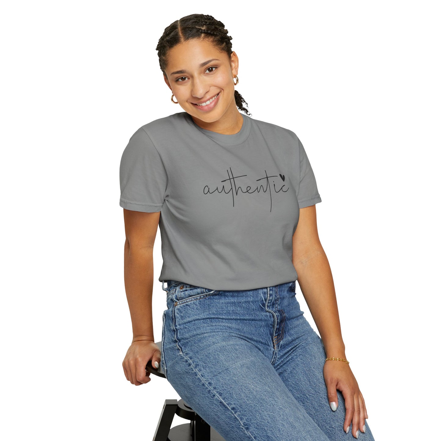 Authentic Love Unisex T-shirt - Soft Garment-Dyed Tee for Everyday Comfort