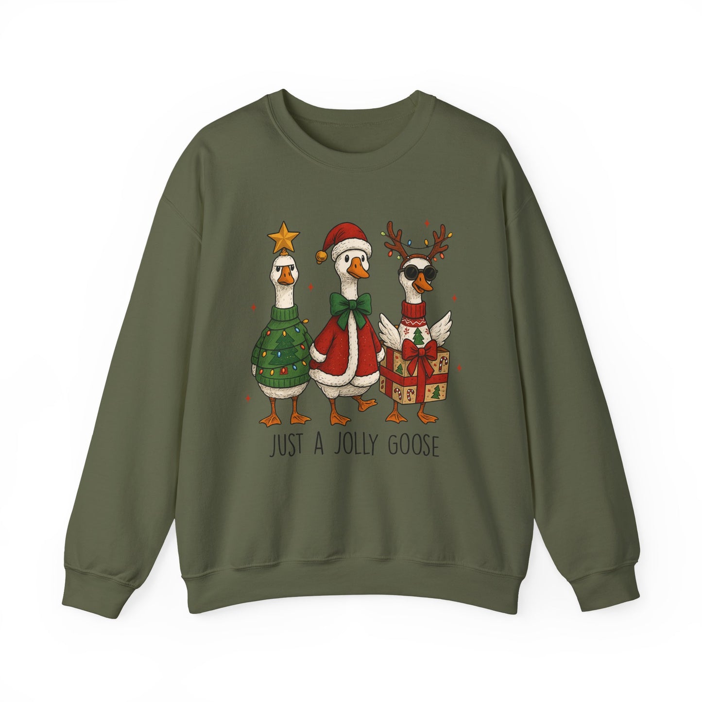 Christmas Goose Sweatshirt, Funny Holiday Sweatshirt