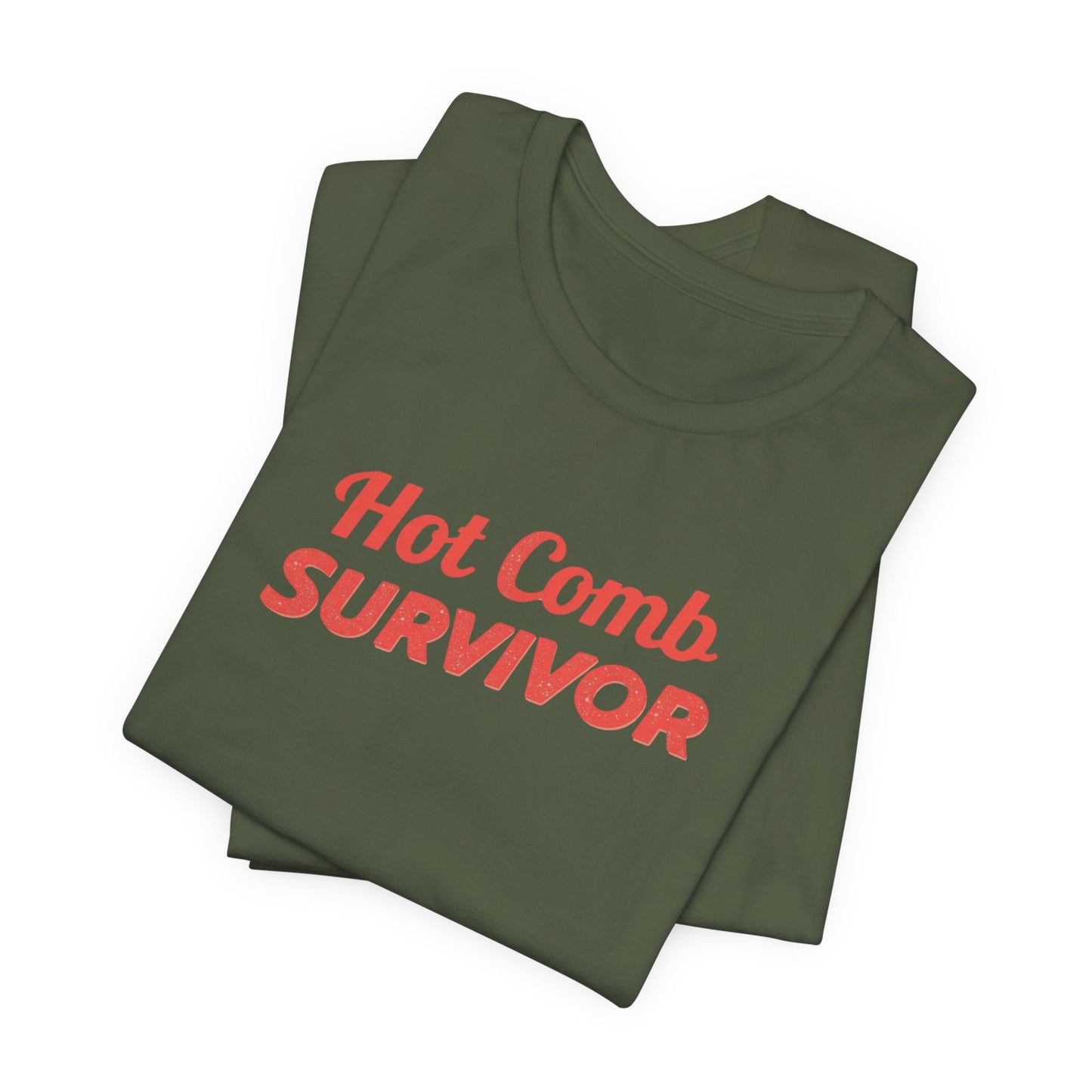 Hot Comb Survivor Tee, Hair Care Humor Gift