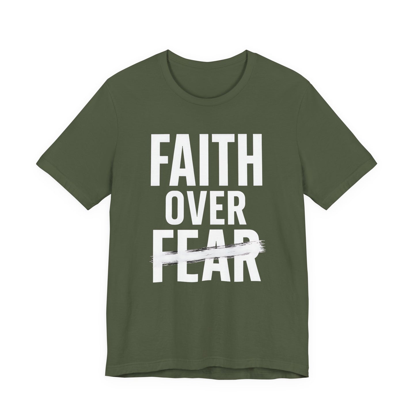 Faith Over Fear Inspirational Tee