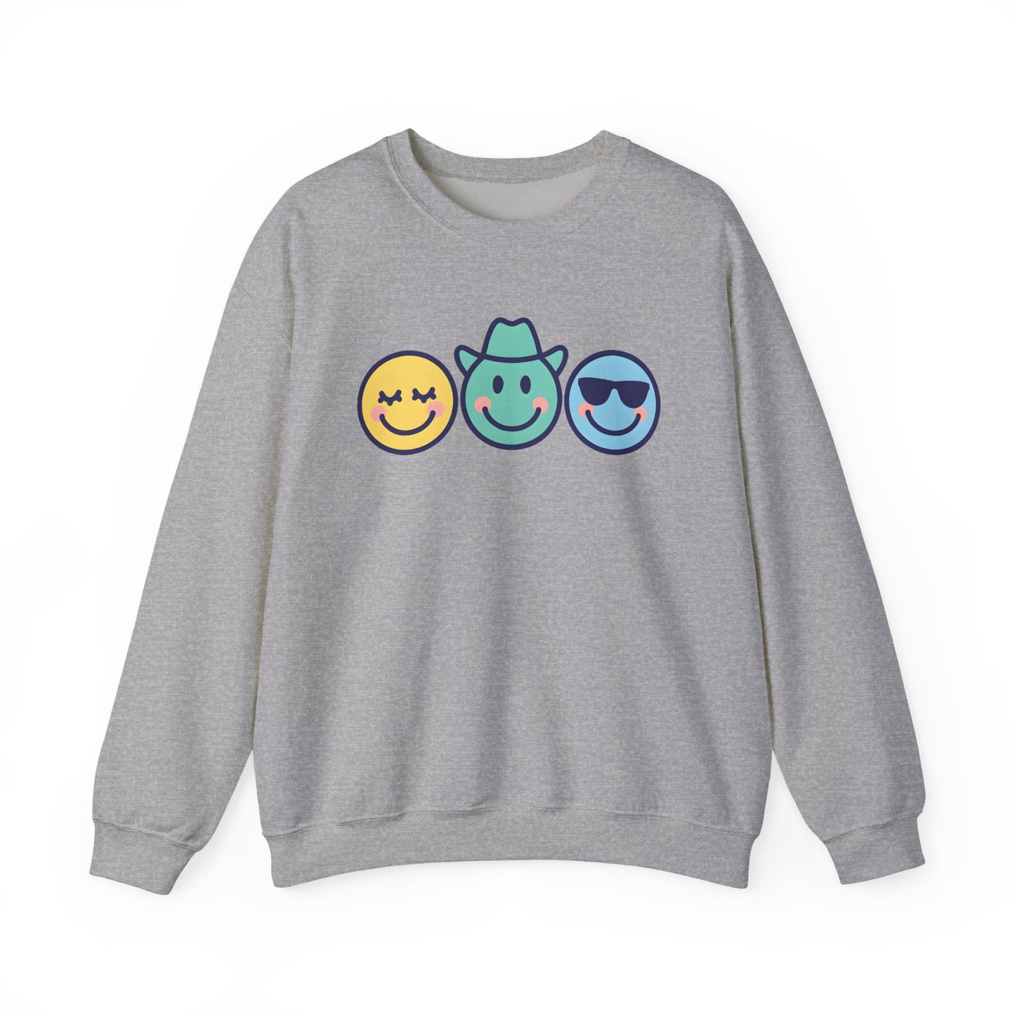 Cheerful Smiley Face Sweatshirt