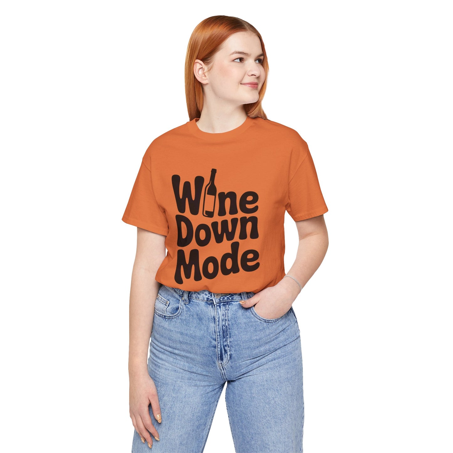 Wine Down Mode Unisex Tee for Wine Lovers