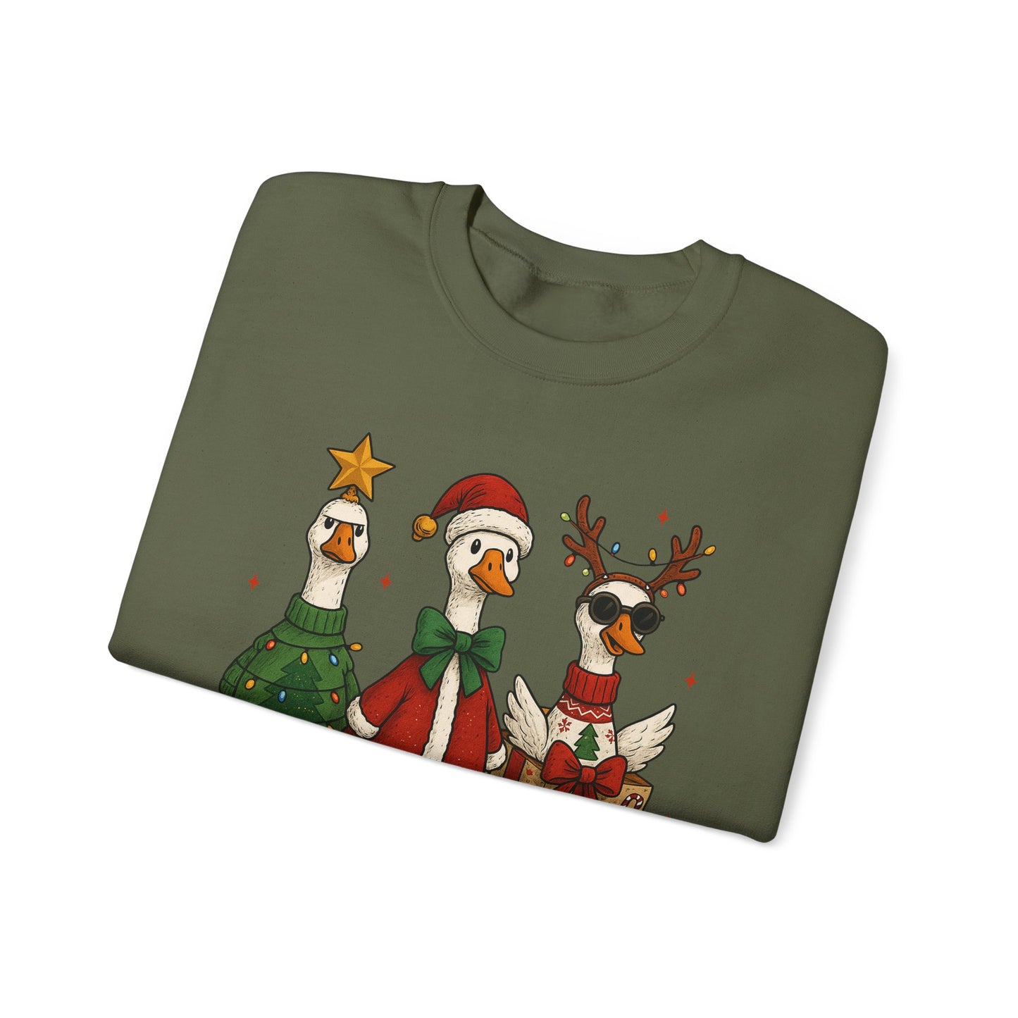 Christmas Goose Sweatshirt, Funny Holiday Sweatshirt