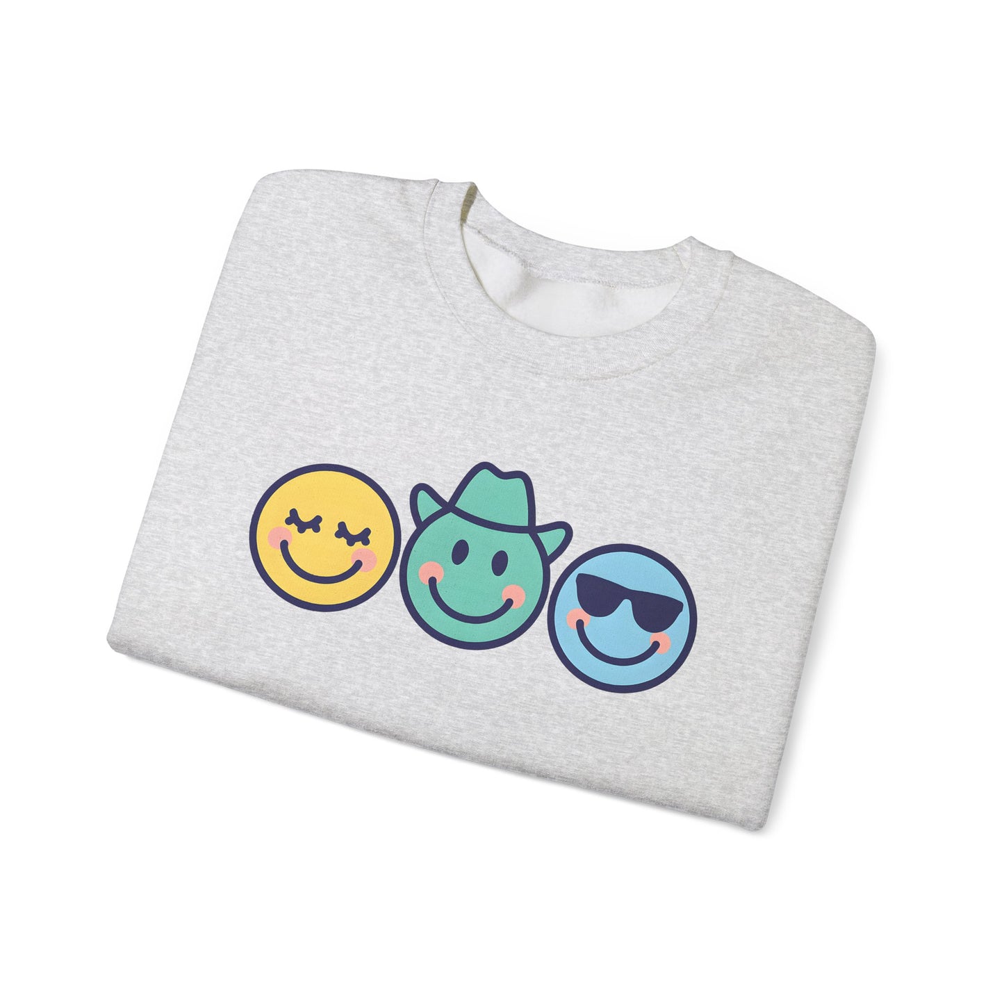 Cheerful Smiley Face Sweatshirt