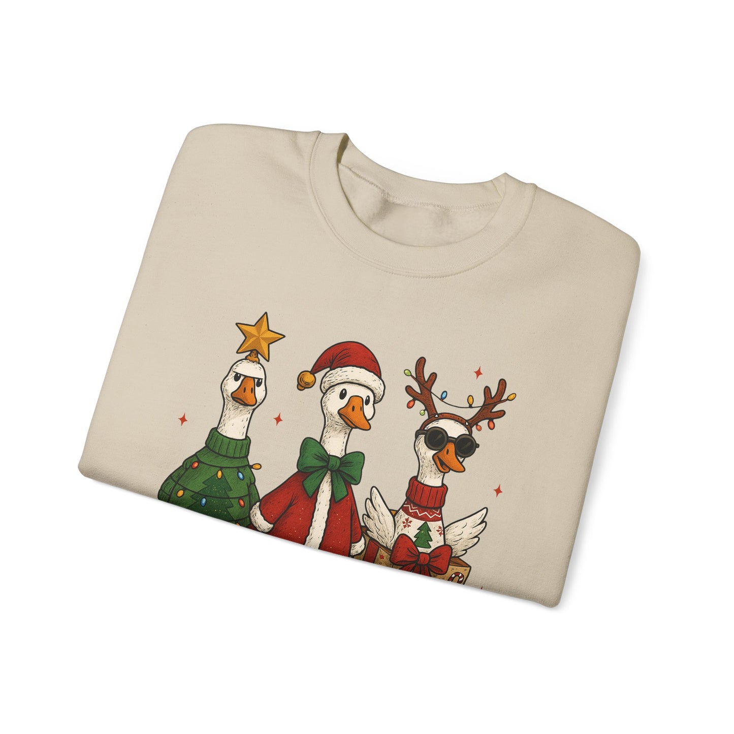 Christmas Goose Sweatshirt, Funny Holiday Sweatshirt