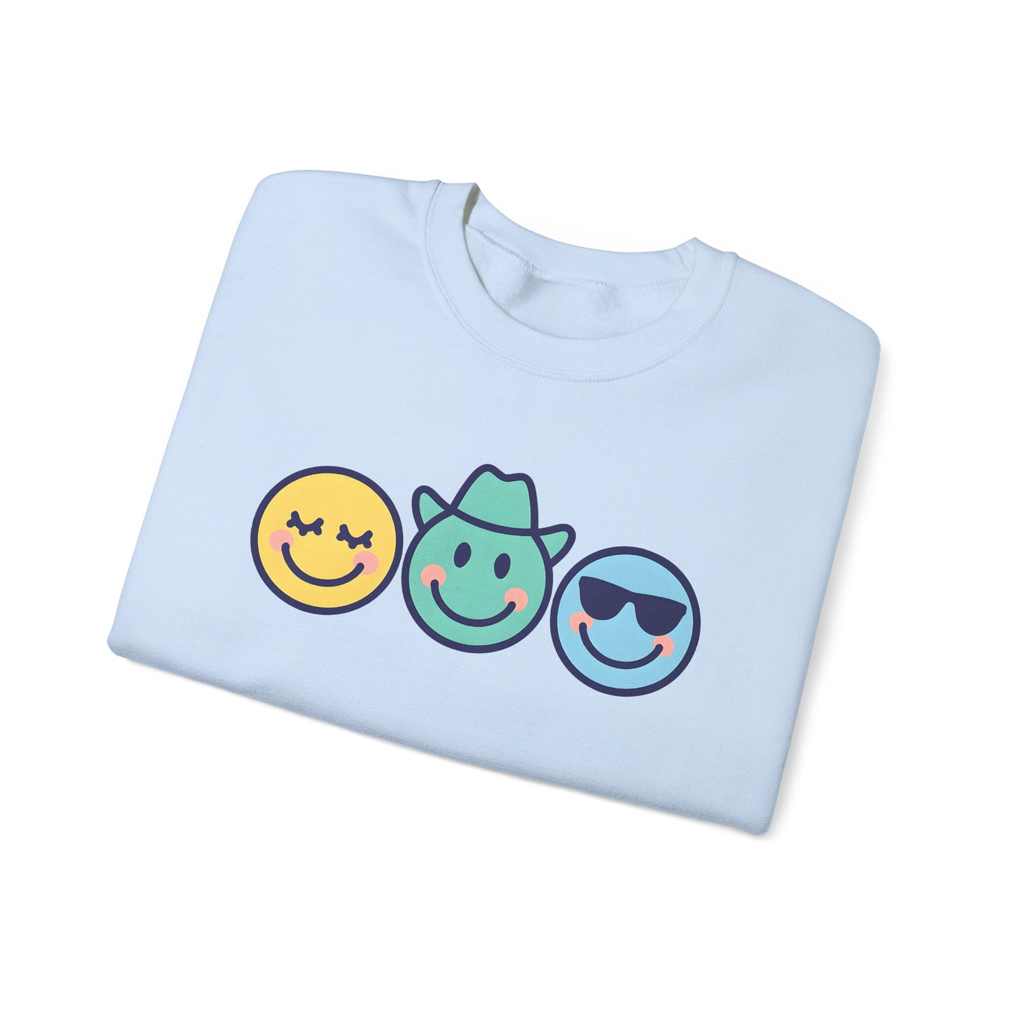 Cheerful Smiley Face Sweatshirt